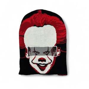 Stephen King IT Pennywise Roll Up Flip Down Beanie Stocking Cap Hat Adults OS